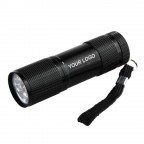 Aluminum 9 LED Torch Light With Strap
