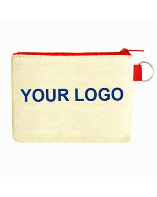 Coin Purse With Zipper And Key Ring
