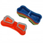 Non-slip Plastic Double Mouth Pet Bowl