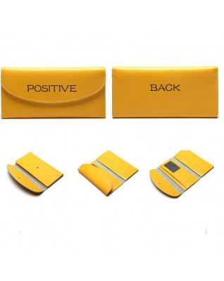 Solid Color Women Leather Wallet