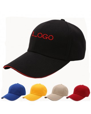 Six Panel Pure Color Unisex Cotton Baseball Caps