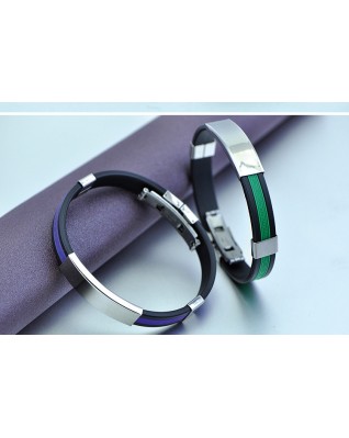Titanium steel silicone fashionable bracelet