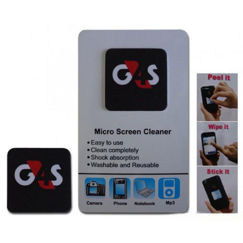 Superfine fibre adhensive cell phone screen clearner