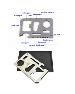 Multifunction saber card survival knife tool