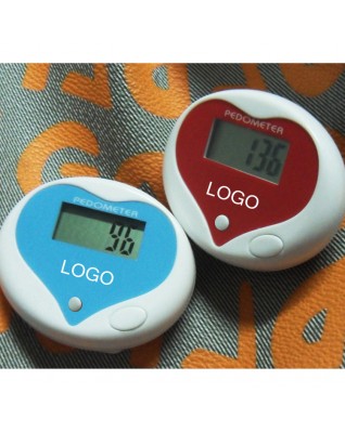Multifunctional heart-shape walking pedometer 