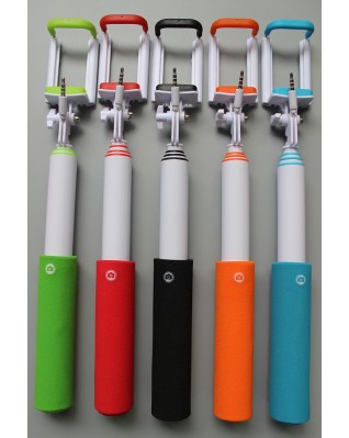 Mini wired Retractable selfie stick monopod