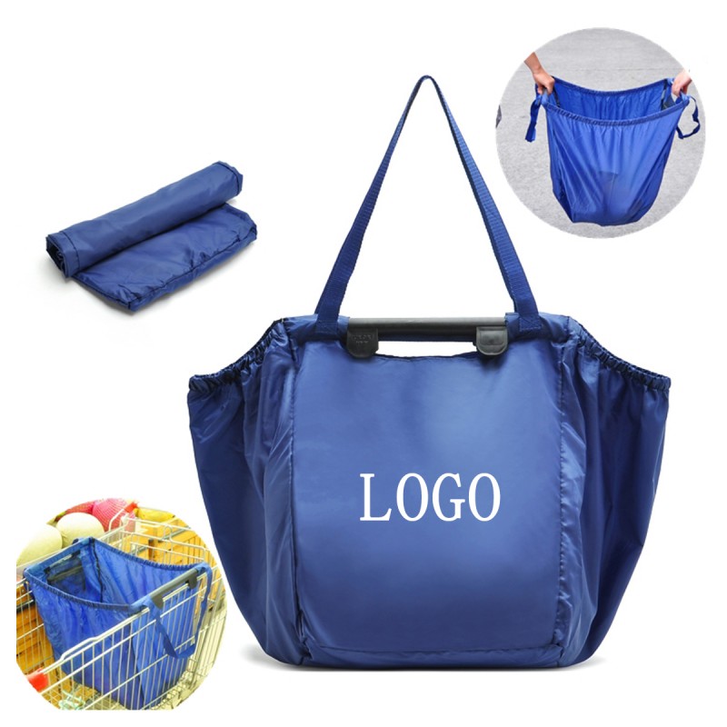 Reusable Shopping Cart Bag with Universal Clip