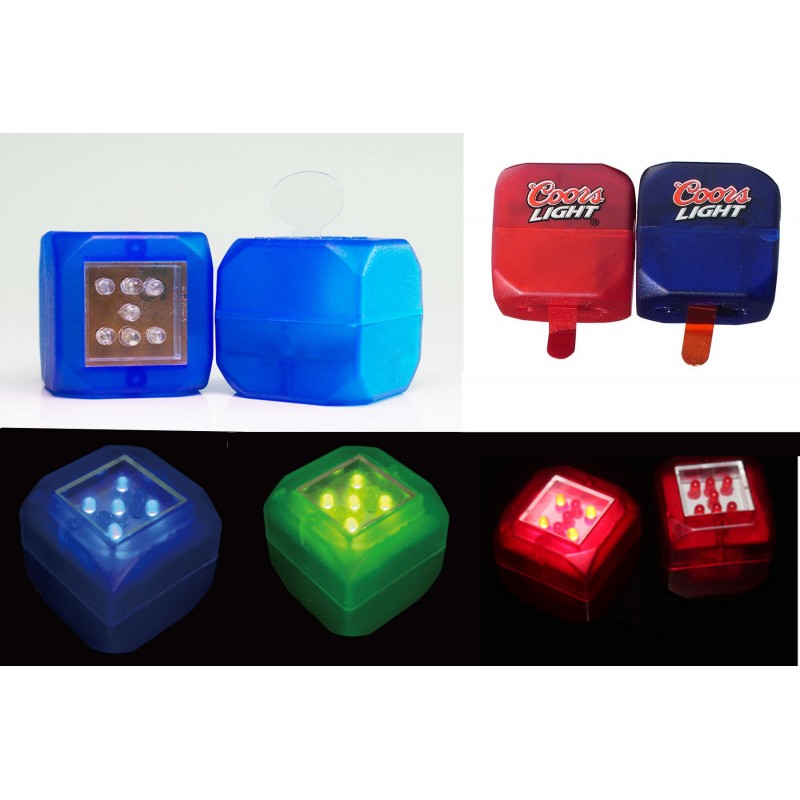 LED Light Up Dice w/7 Red LEDs