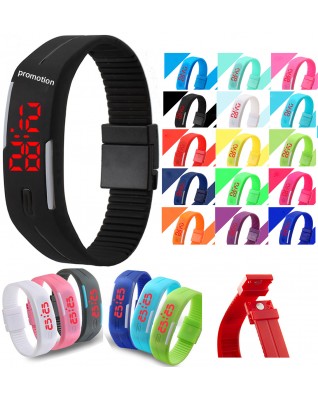 LED Watch Silicone Strap LED Bracelet Watch