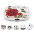 2 Grid Metal Pill Box Pill Case