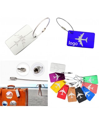 Aluminum Luggage Tag with screw-locker