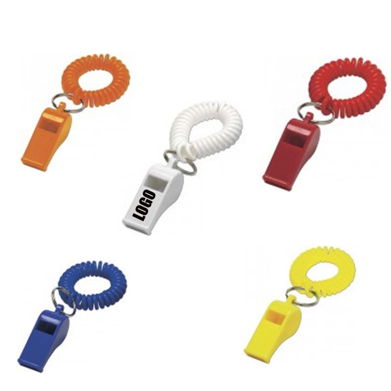 Wrist Coil With Whistle Keyring