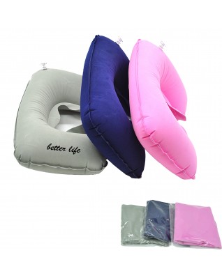 Inflatable neck pillow