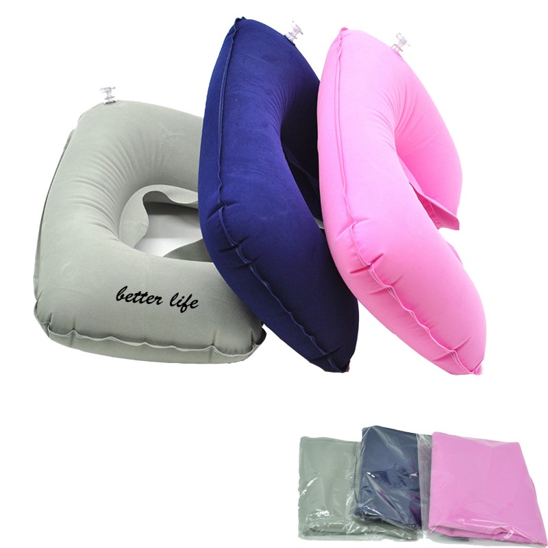 Inflatable neck pillow