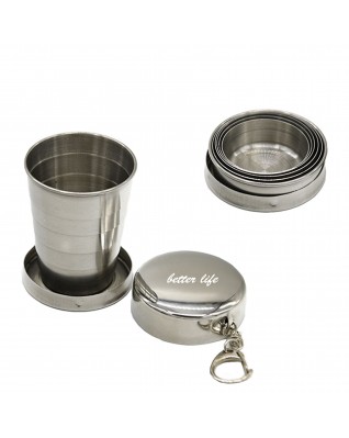 Foldable Stainless Steel Coffee Tea Cup 75ML
