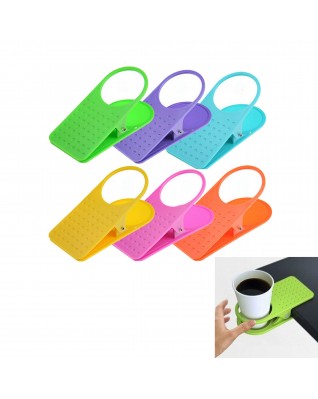 Plastic cup holder with powerful clips