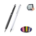 2in1 Capacitive Mental Touch Screen Stylus & Ballpoint Pen 