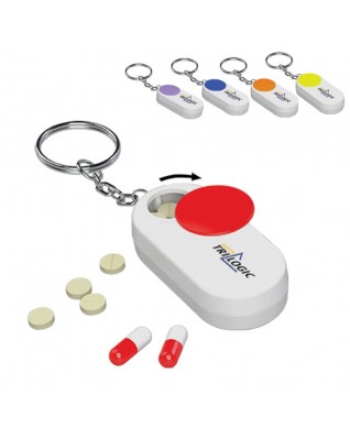 Pill box Holder Keychain