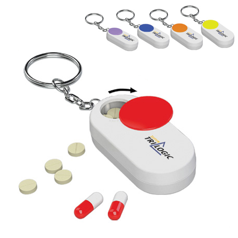 Pill box Holder Keychain