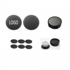 Set Of 6 Leather Drink Coasters Round Cup Mat