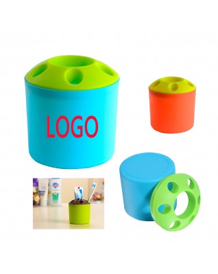 Multifunctional Toothpaste Pen Holder Plastic Cup