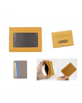 Leather multi card organizer
