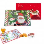 12-Piece Set Christmas Dinner PP Placemats 