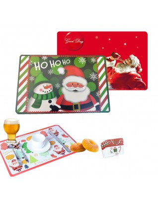 12-Piece Set Christmas Dinner PP Placemats 
