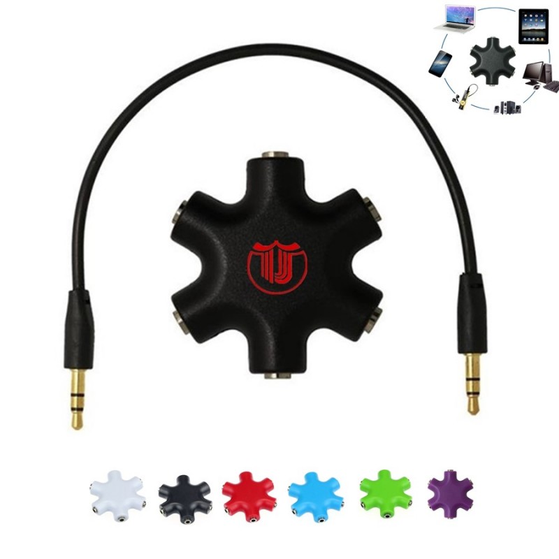 Headset Splitter Adapter Connector 
