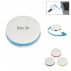4 Port USB 2.0 Round Shape Hub