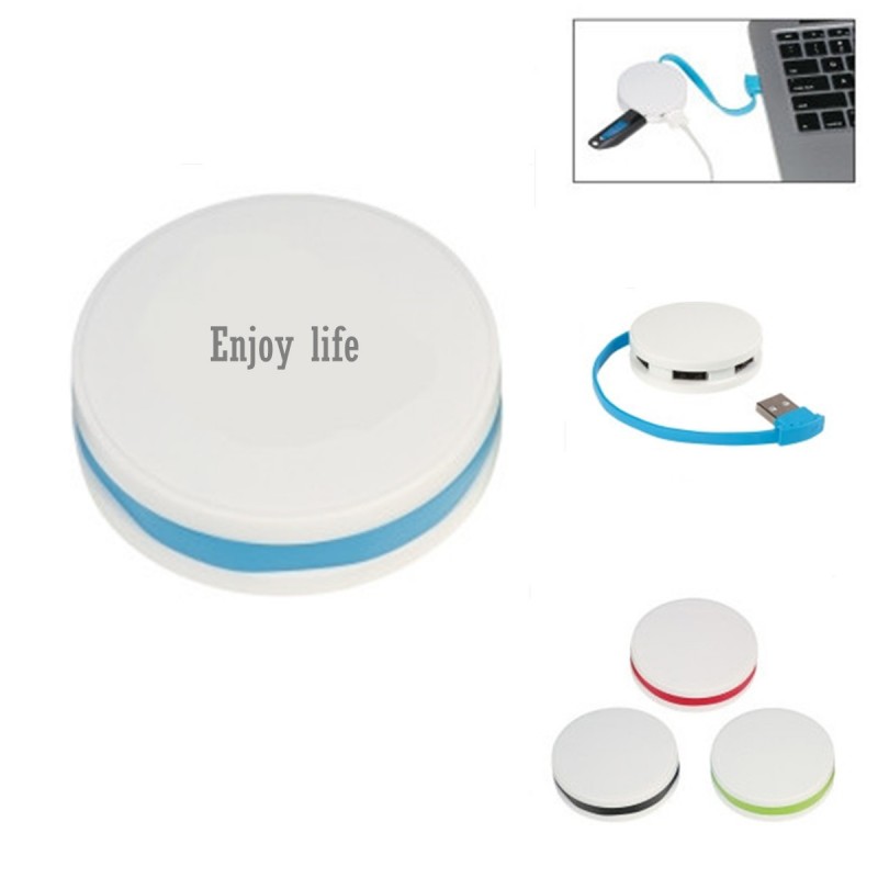 4 Port USB 2.0 Round Shape Hub