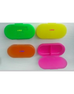 2 Slots Pill/Drug Box Case Storage Dispenser Holder Organizer