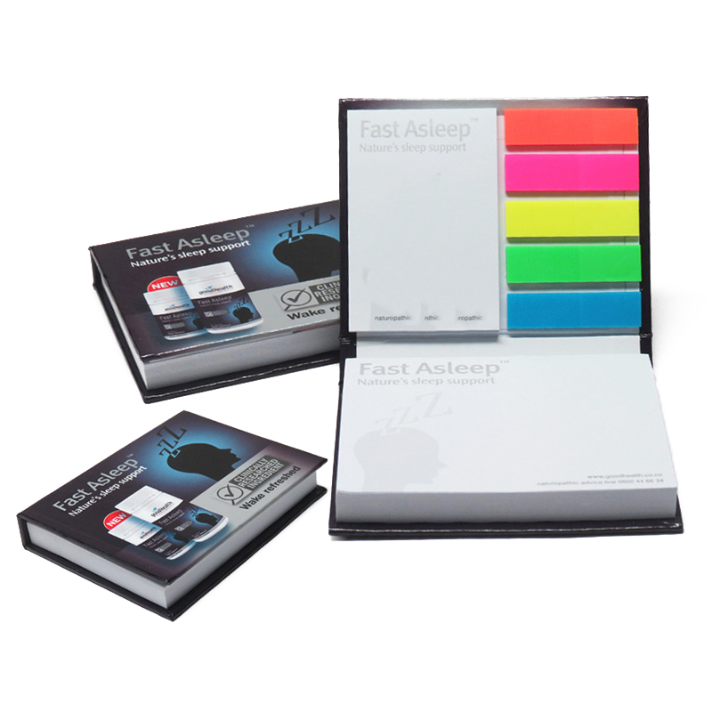 Sticky Notepad w/ Hard Cover