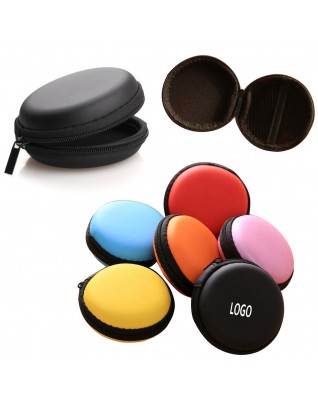 Round EVA Earphone Storage Case