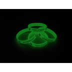 Debossed Glow in the Dark Silicone Wristband