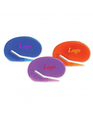 Oval Letter Opener Plastic Razor Blade