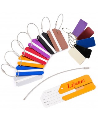 Aluminium Travel Luggage Tag 