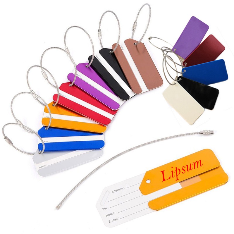 Aluminium Travel Luggage Tag 