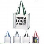 Clear PVC Stadium Tote Bag