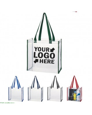Clear PVC Stadium Tote Bag