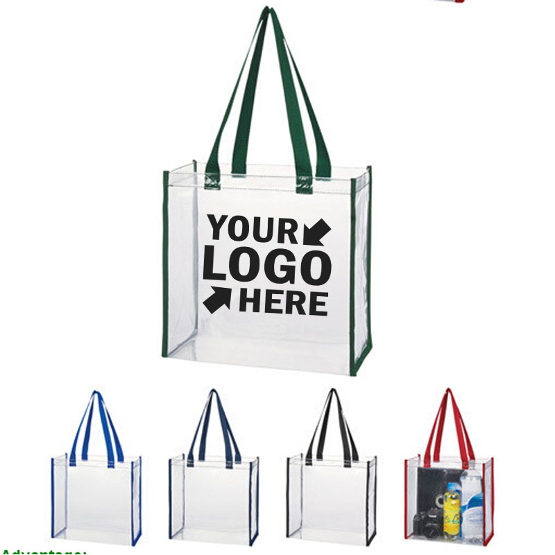 Clear PVC Stadium Tote Bag