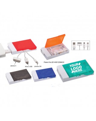 USB charging cable in case