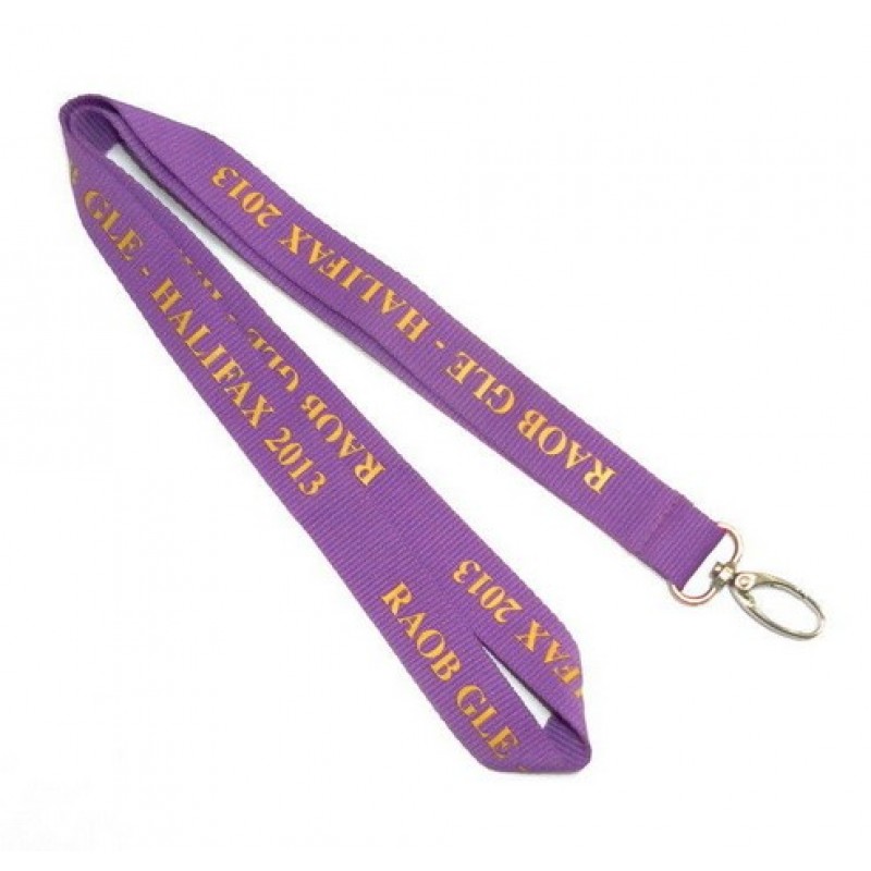 3/4" W Flat Polyester Lanyard