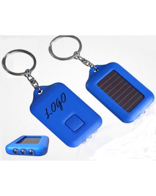 Mini Solar Flashlight Keychain