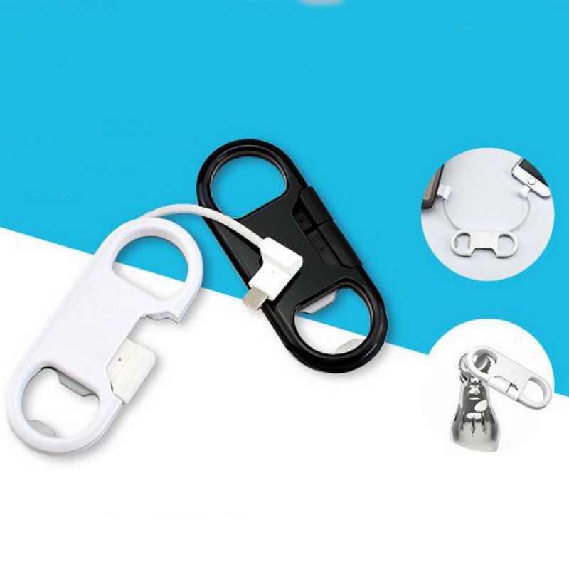 Smart Charging Cable With Bottle Opener and Buckle