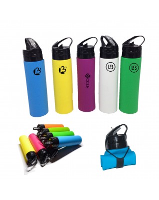 Silicone Collapsible Sport Water Bottle 20oz