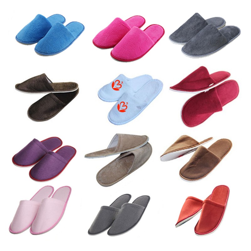Disposable Close-toe Hotel Slipper fleece