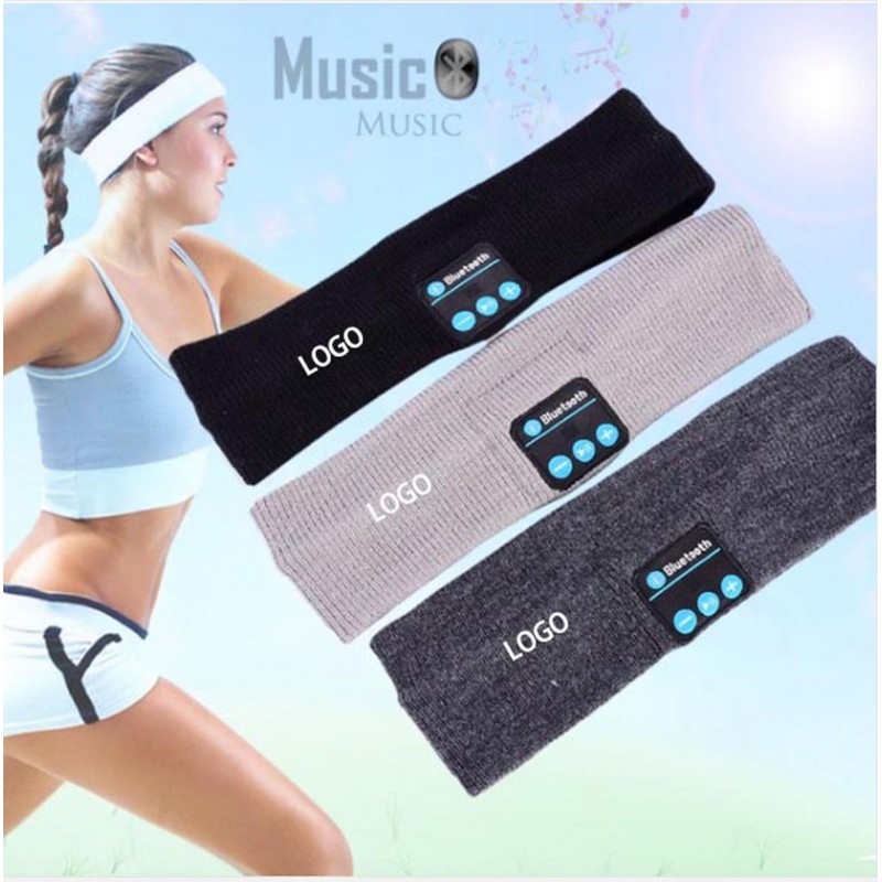 Unisex Warm Headband Wireless Bluetooth Smart Caps Headphone Headset 