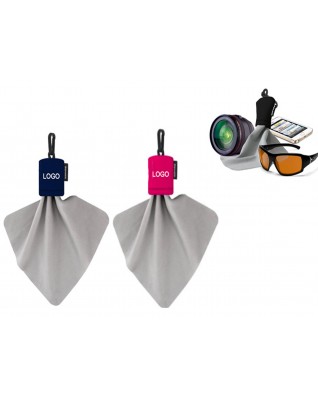 Microfiber Cleaning Cloth  Pouch 