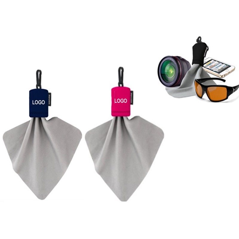Microfiber Cleaning Cloth  Pouch 
